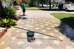 Pavers Clean, Seal & Crack Repairs
